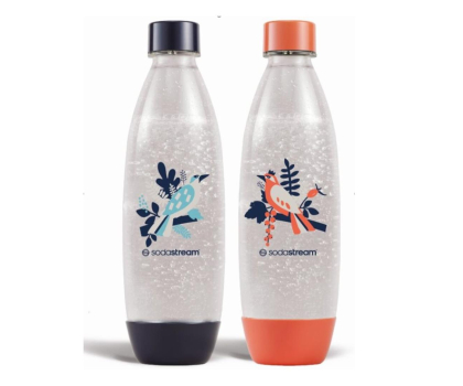 Saturator do wody i akcesoria SodaStream CORAL ORANGE/DEEP BLUE FUSE 1L